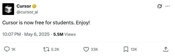 Cursor AI Code Editor Free for Students in 2025: Start Earning